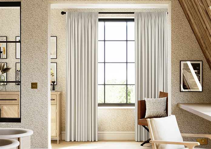 Corrugation, Pale Cream - Made to Measure Curtains - Image 3